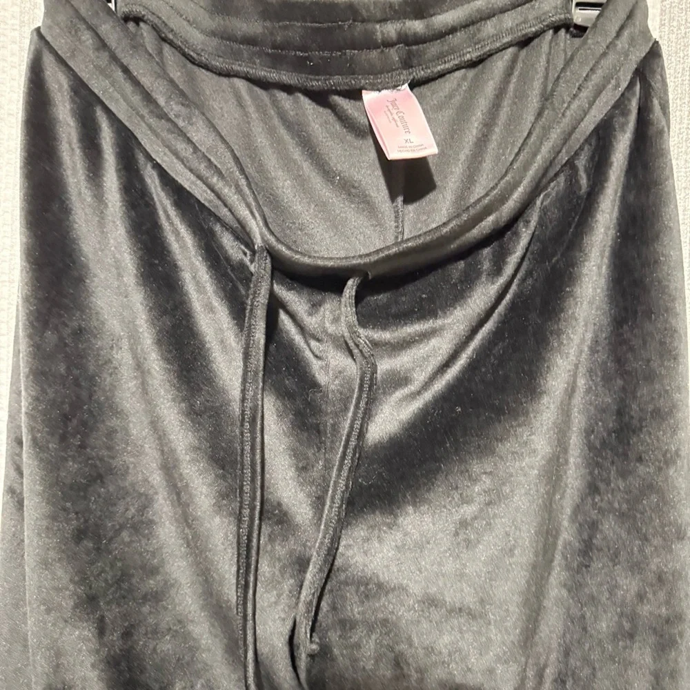 Juicy Couture Black Rhinestone Track Pants - Picture 3 of 8